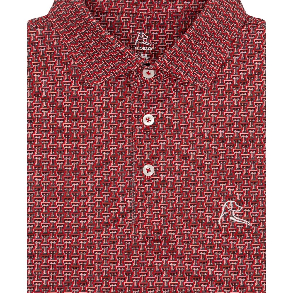 NWOT Texas Tech Red Raiders Rhoback polo